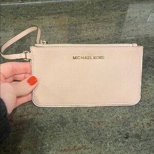 Michael Kors Pink Wristlet Like New
